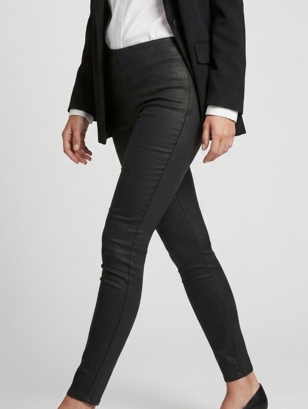 H&M Divided Black High-Waist Skinny Pants - Side Zip - Size 6